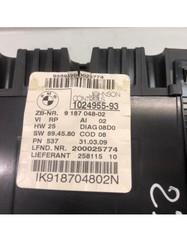 Compteur BMW SERIE 1 E88 CABRIO Diesel