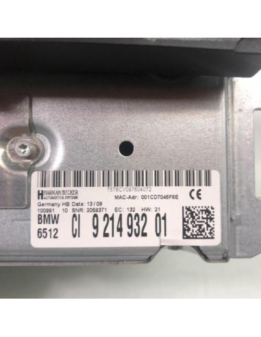 Autoradio d'origine BMW SERIE 1 E88 CABRIO Diesel