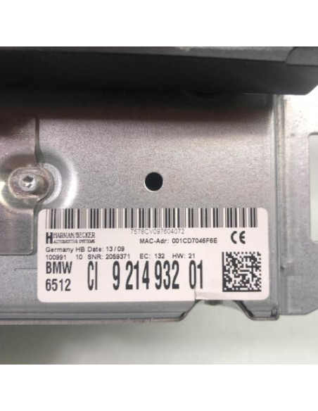 Autoradio d'origine BMW SERIE 1 E88 CABRIO Diesel