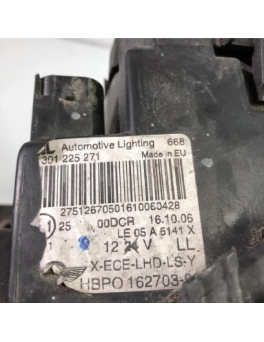 Optique avant principal gauche (feux)(phare) MINI MINI 2 R56 PHASE 1 Essence
