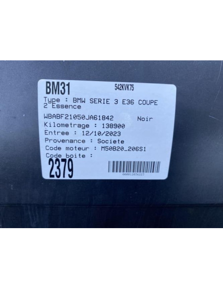 Face avant BMW SERIE 3 E36 COUPE Essence