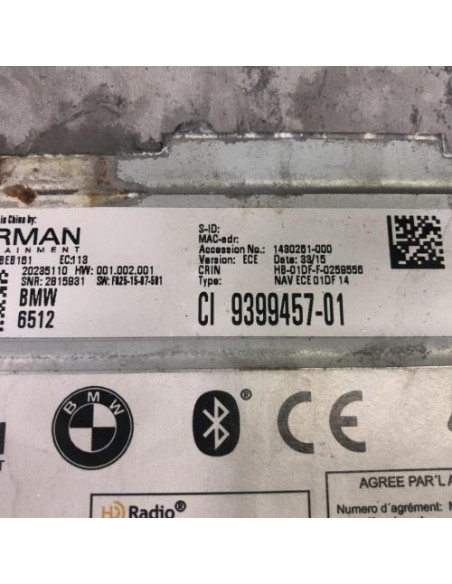 Autoradio d'origine BMW X3 F25 PHASE 2 Diesel