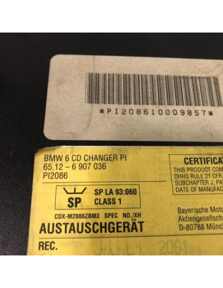 Chargeur CD BMW SERIE 5 E39 PHASE 2 Diesel