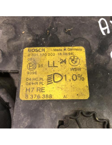 Optique avant principal droit (feux)(phare) BMW SERIE 7 E38 Diesel