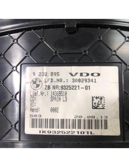 Compteur BMW SERIE 3 F30 PHASE 1 