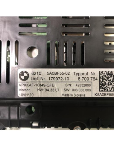 Compteur BMW SERIE 1 F40 