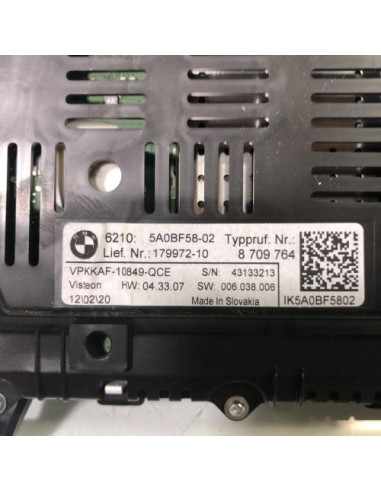 Compteur BMW SERIE 2 F44 GRAN COUPE 