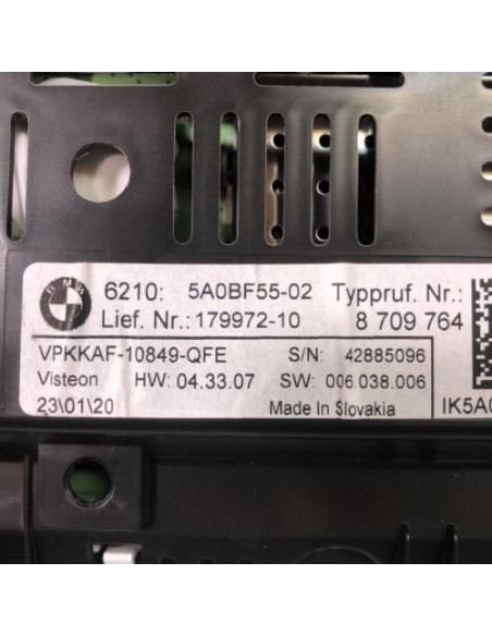 Compteur BMW SERIE 1 F40 