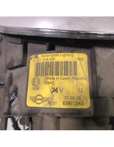 Optique avant principal gauche (feux)(phare) MINI MINI 1 R50/R53 PHASE 1 Diesel