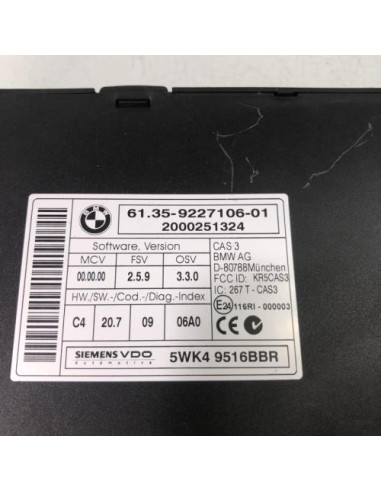 Calculateur BMW X6 E71 PHASE 1 Essence