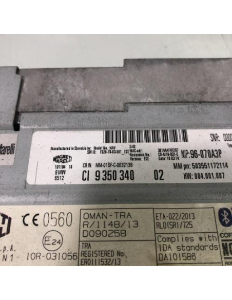 Autoradio d'origine BMW SERIE 3 F30 PHASE 1 Diesel