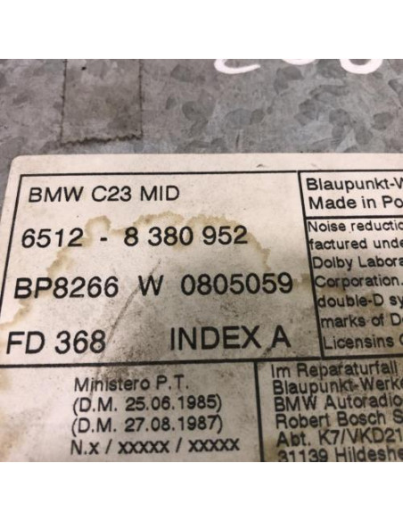 Autoradio d'origine BMW SERIE 7 E38 Diesel