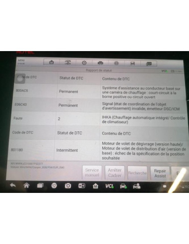 Recepteur MINI MINI 3 F54 CLUBMAN PHASE 1 BREAK Essence