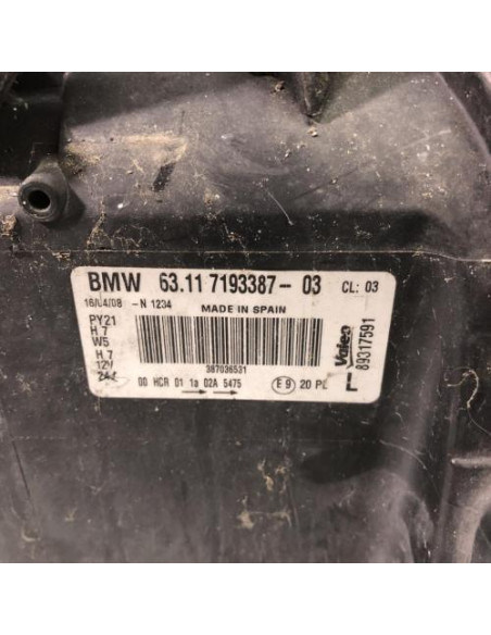 Optique avant principal gauche (feux)(phare) BMW SERIE 1 E87 PHASE 2 