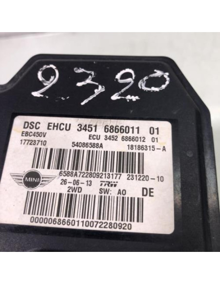 Bloc ABS (freins anti-blocage) MINI MINI 2 R61 PACEMAN COUPE Essence