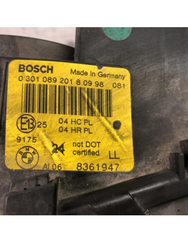 Optique avant principal gauche (feux)(phare) BMW SERIE 3 E46 PHASE 1 Essence