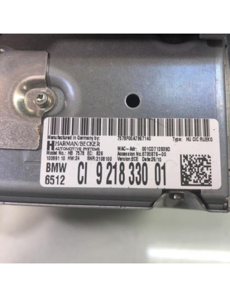 Autoradio d'origine BMW SERIE 3 E92 COUPE PHASE 2 Diesel