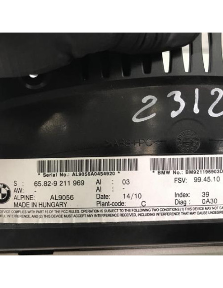Ecran GPS BMW SERIE 3 E91 TOURING PHASE 2 BREAK Diesel