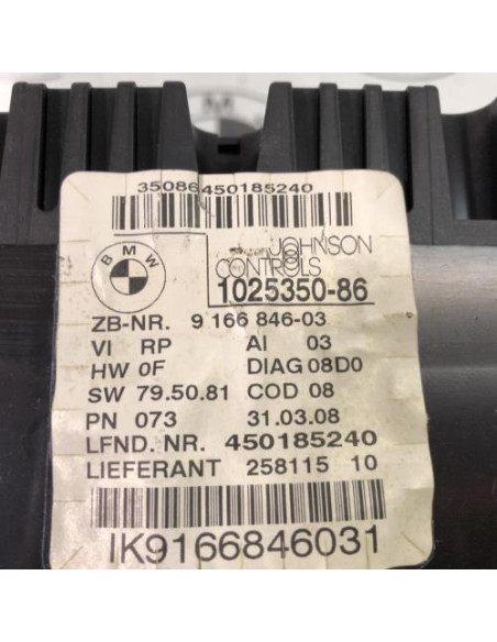 Compteur BMW SERIE 3 E91 TOURING PHASE 1 BREAK Diesel