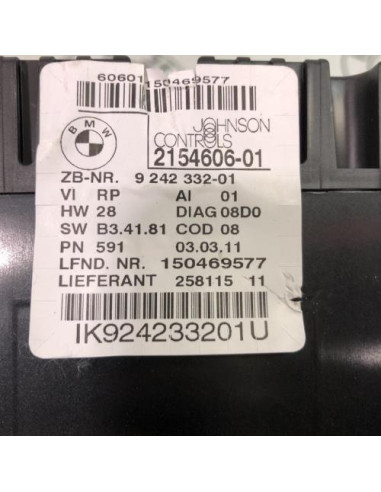 Compteur BMW SERIE 1 E81 Diesel