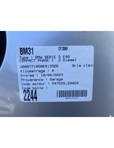 Pont (propulsion) BMW SERIE 3 E46 COMPACT PHASE 1 Diesel