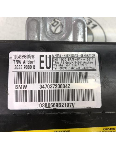 Air bag lateral droit BMW SERIE 3 E46 PHASE 2 Diesel