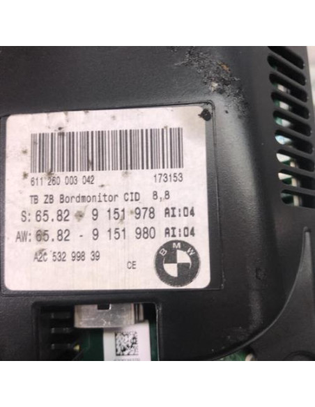 Ecran GPS BMW SERIE 5 E60 PHASE 2 Diesel