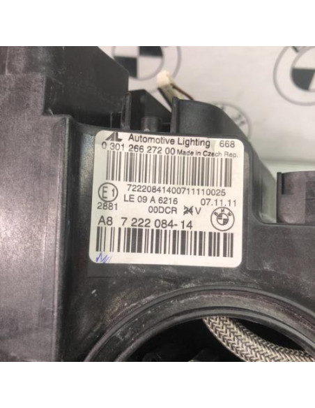 Optique avant principal droit (feux)(phare) BMW SERIE 6 F06 GRAN COUPE PHASE 1 