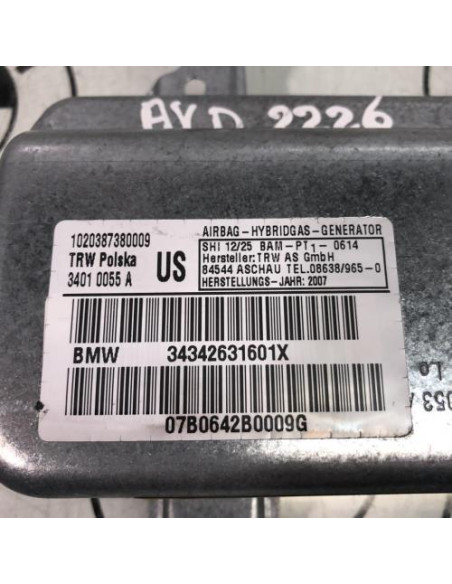 Air bag lateral droit BMW X3 E83 PHASE 2 Diesel