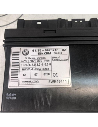 Calculateur BMW SERIE 6 E63 COUPE 