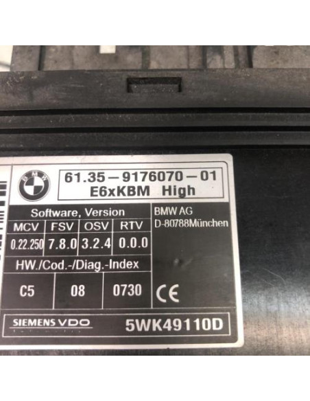 Calculateur BMW SERIE 5 E61 TOURING PHASE 2 BREAK Diesel