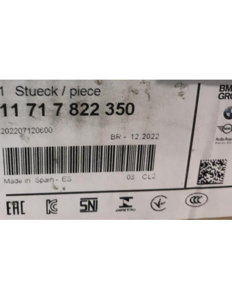 Radiateur EGR BMW SERIE 5 F10 PHASE 1 