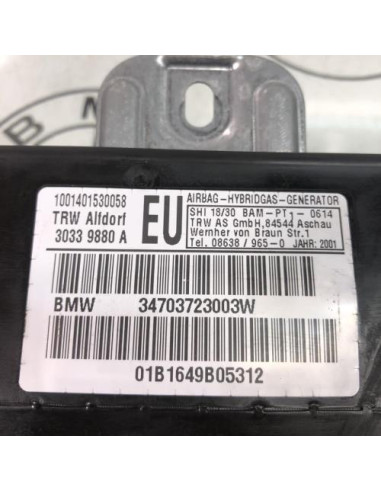 Air bag lateral droit BMW SERIE 3 E46 PHASE 1 Diesel