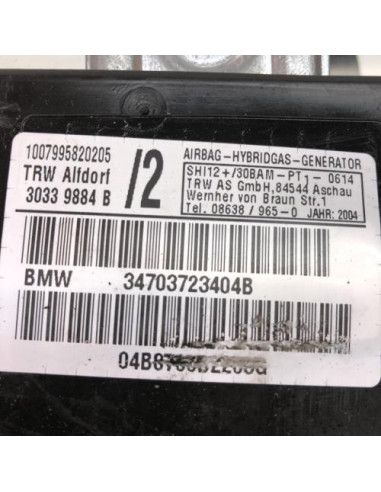 Air bag lateral droit BMW SERIE 3 E46 COUPE PHASE 2 Diesel