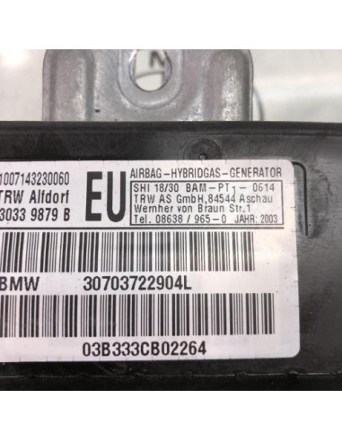 Air bag lateral gauche BMW SERIE 3 E46 TOURING PHASE 1 BREAK Diesel