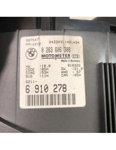 Compteur BMW SERIE 3 E46 TOURING PHASE 1 BREAK Diesel