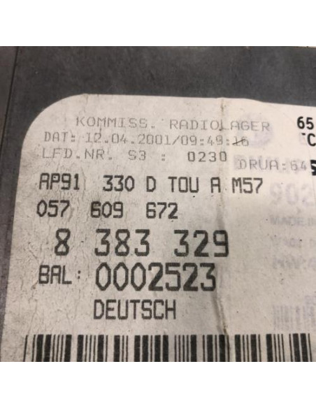 Autoradio d'origine BMW SERIE 3 E46 TOURING PHASE 1 BREAK Diesel