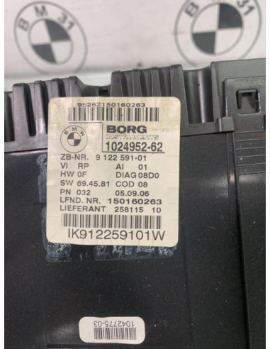 Compteur BMW SERIE 1 E87 PHASE 1 