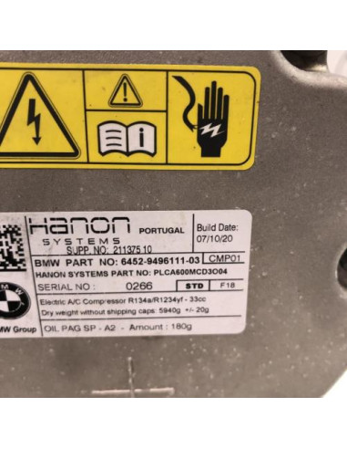 Compresseur clim BMW X5 G05 