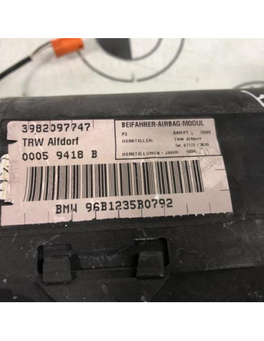 Air bag passager BMW SERIE 3 E36 CABRIO Essence