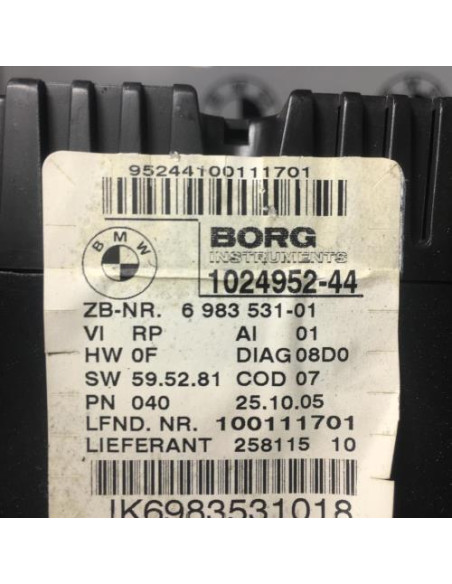 Compteur BMW SERIE 1 E87 PHASE 1 Diesel