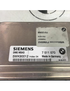 Calculateur moteur BMW SERIE 3 E46 PHASE 1 Essence 2