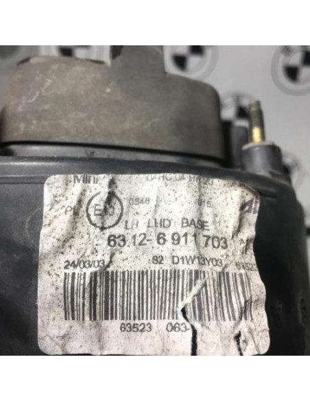 Optique avant principal gauche (feux)(phare) MINI MINI 1 R50/R53 PHASE 1 Essence