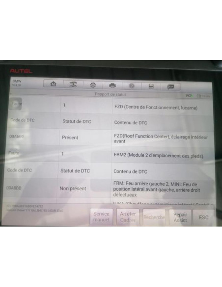 Joint de coffre BMW SERIE 1 E81 Diesel