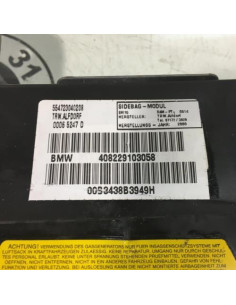 Air bag lateral gauche BMW SERIE 3 E46 TOURING PHASE 1 BREAK Diesel 2