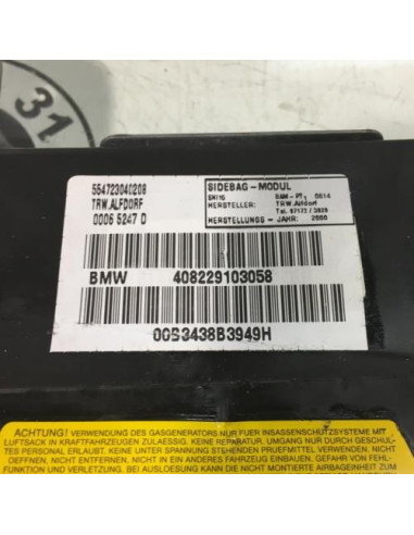 Air bag lateral gauche BMW SERIE 3 E46 TOURING PHASE 1 BREAK Diesel