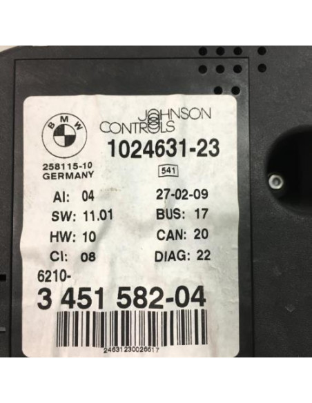 Compteur BMW X3 E83 PHASE 2 Diesel