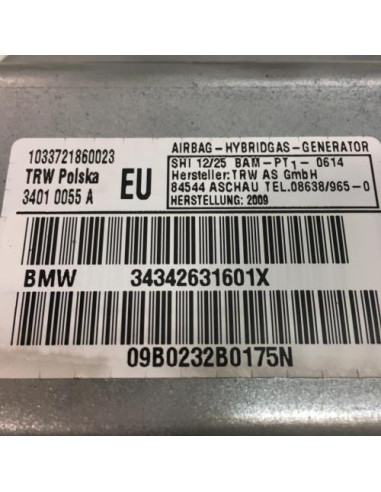 Air bag lateral droit BMW X3 E83 PHASE 2 Diesel