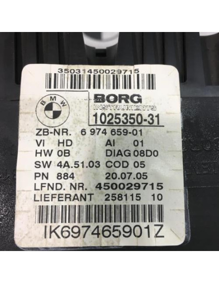 Compteur BMW SERIE 3 E90 PHASE 1 Diesel