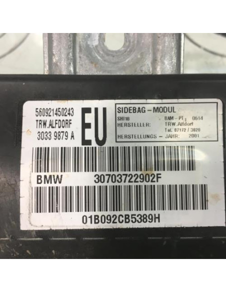 Air bag lateral gauche BMW SERIE 3 E46 PHASE 1 Essence
